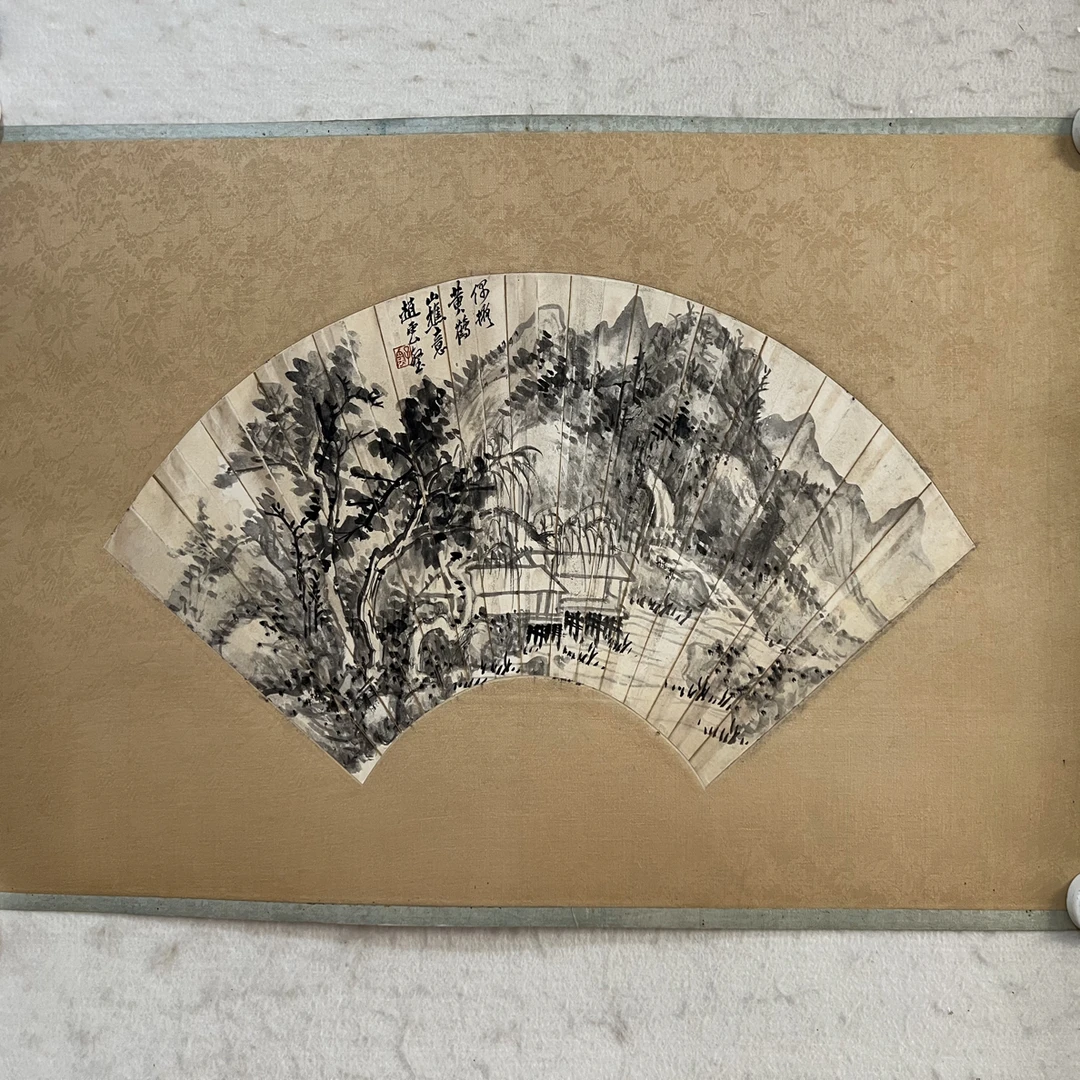 赵云壑山水扇面 尺寸51/18.5