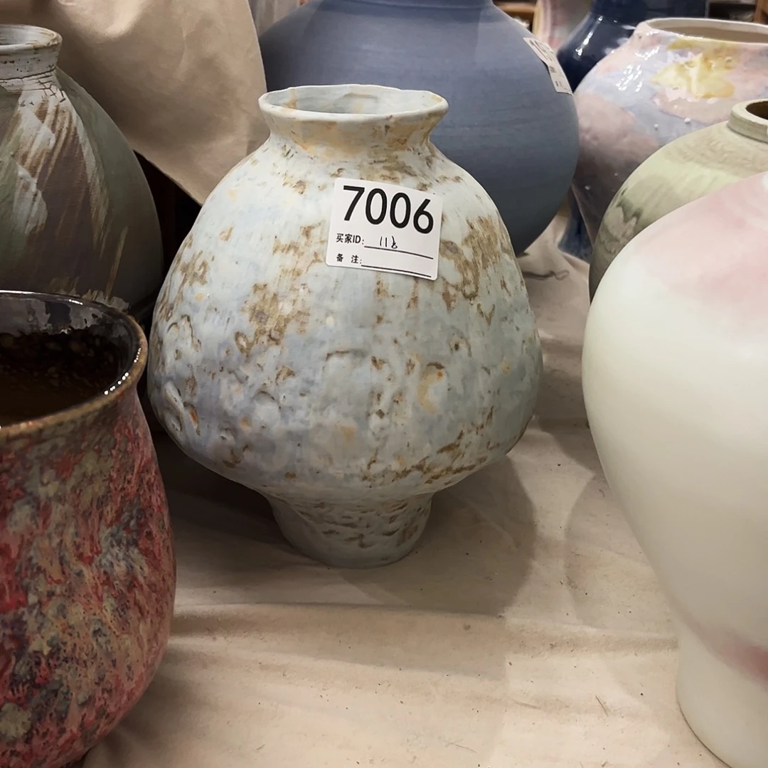 瓶7006高25口6.5陶瓷花瓶无孔