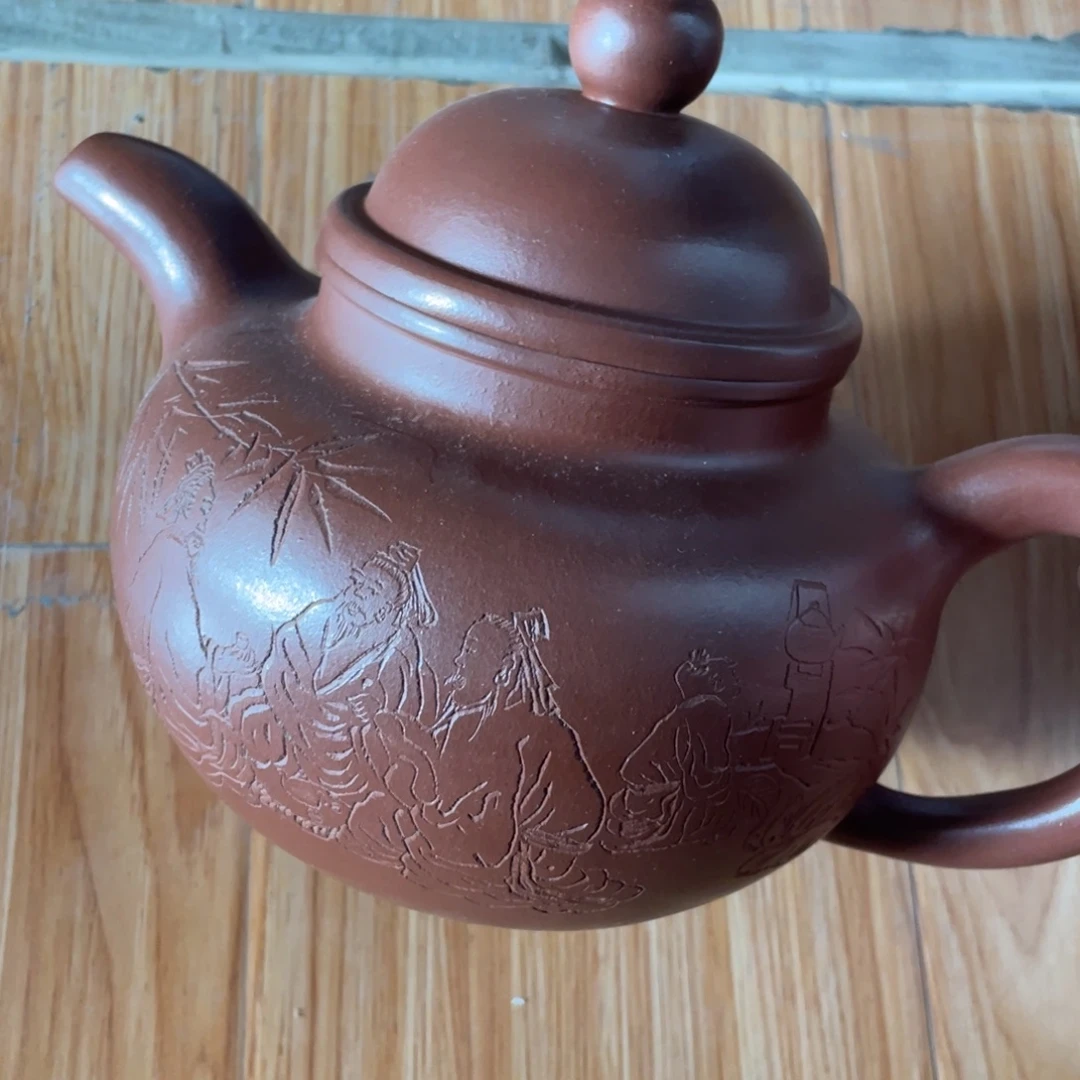 ****锋底槽青茶壶紫砂艺术作品