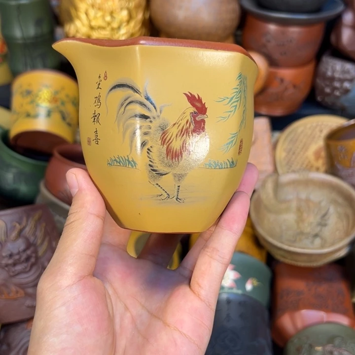 紫砂茶杯宜兴紫砂杯子