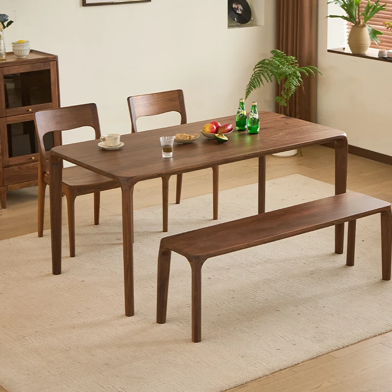 北美黑胡桃木望月桌通体款3.5cm