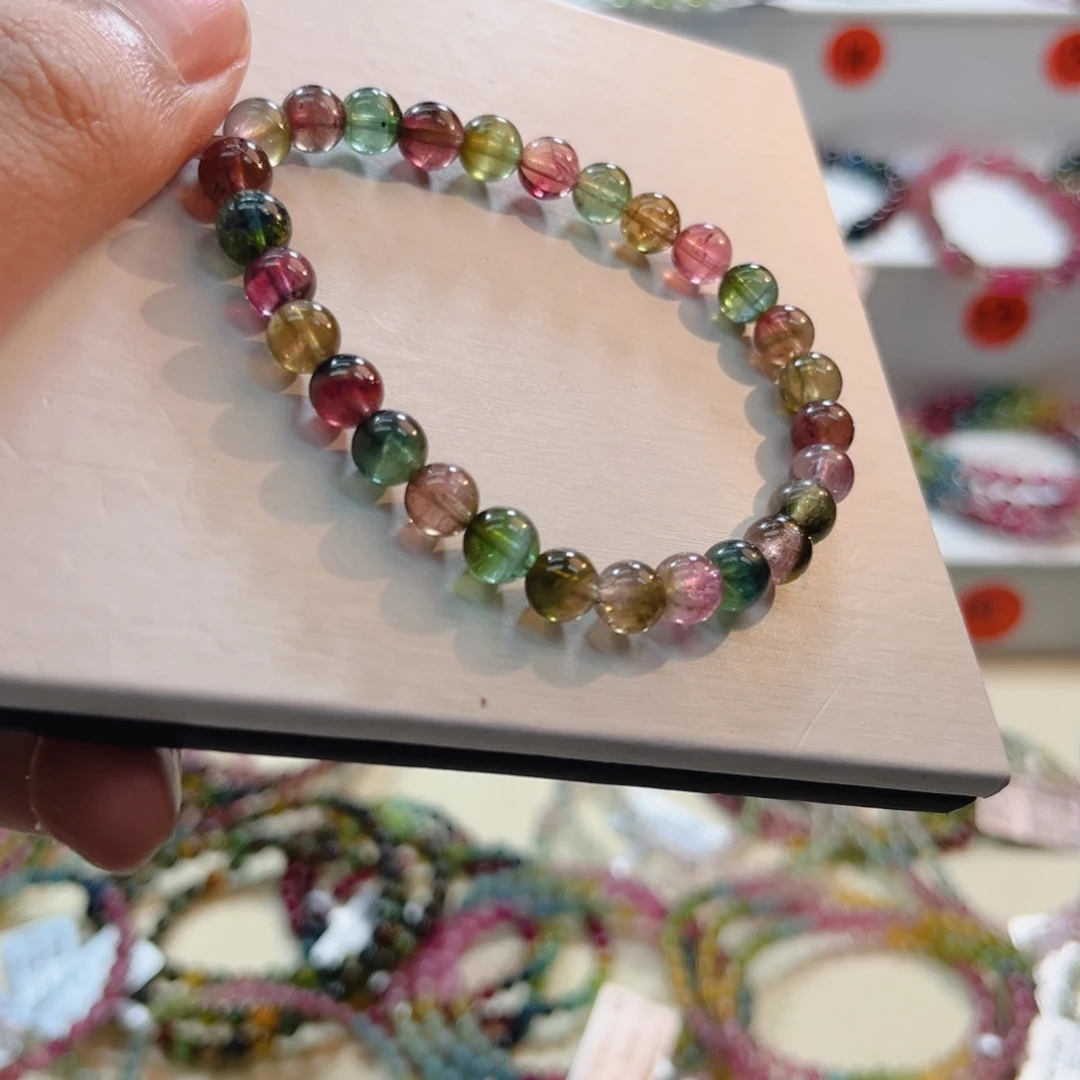 碧玺未镶嵌手串碧玺