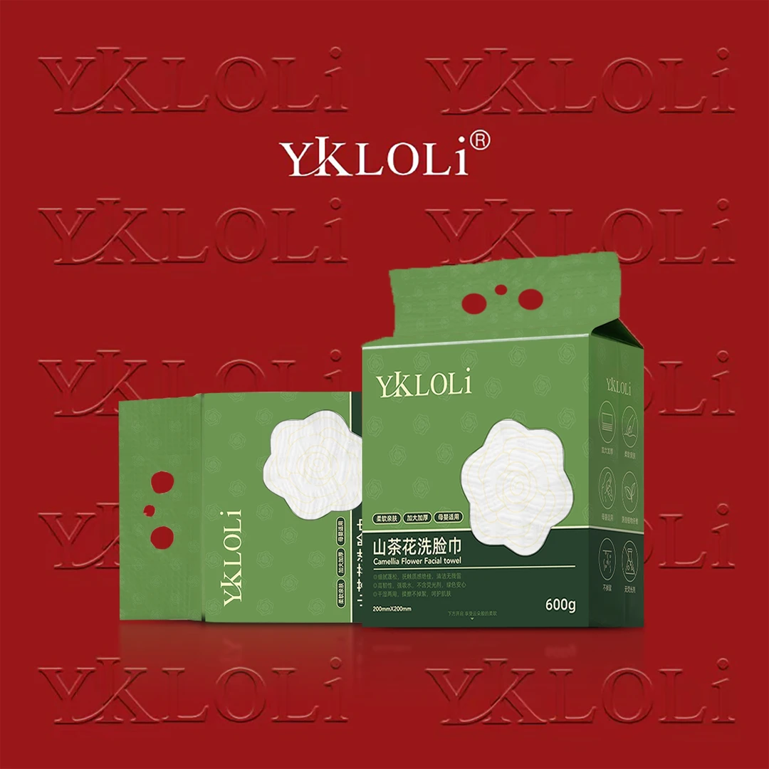 YKLOLi山茶花洗脸巾600g加大加厚加量