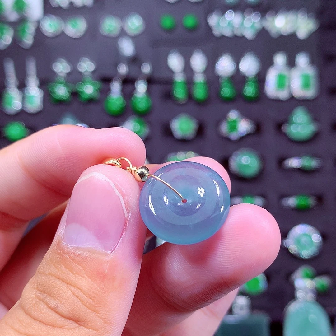 颈饰未镶嵌翡翠天然