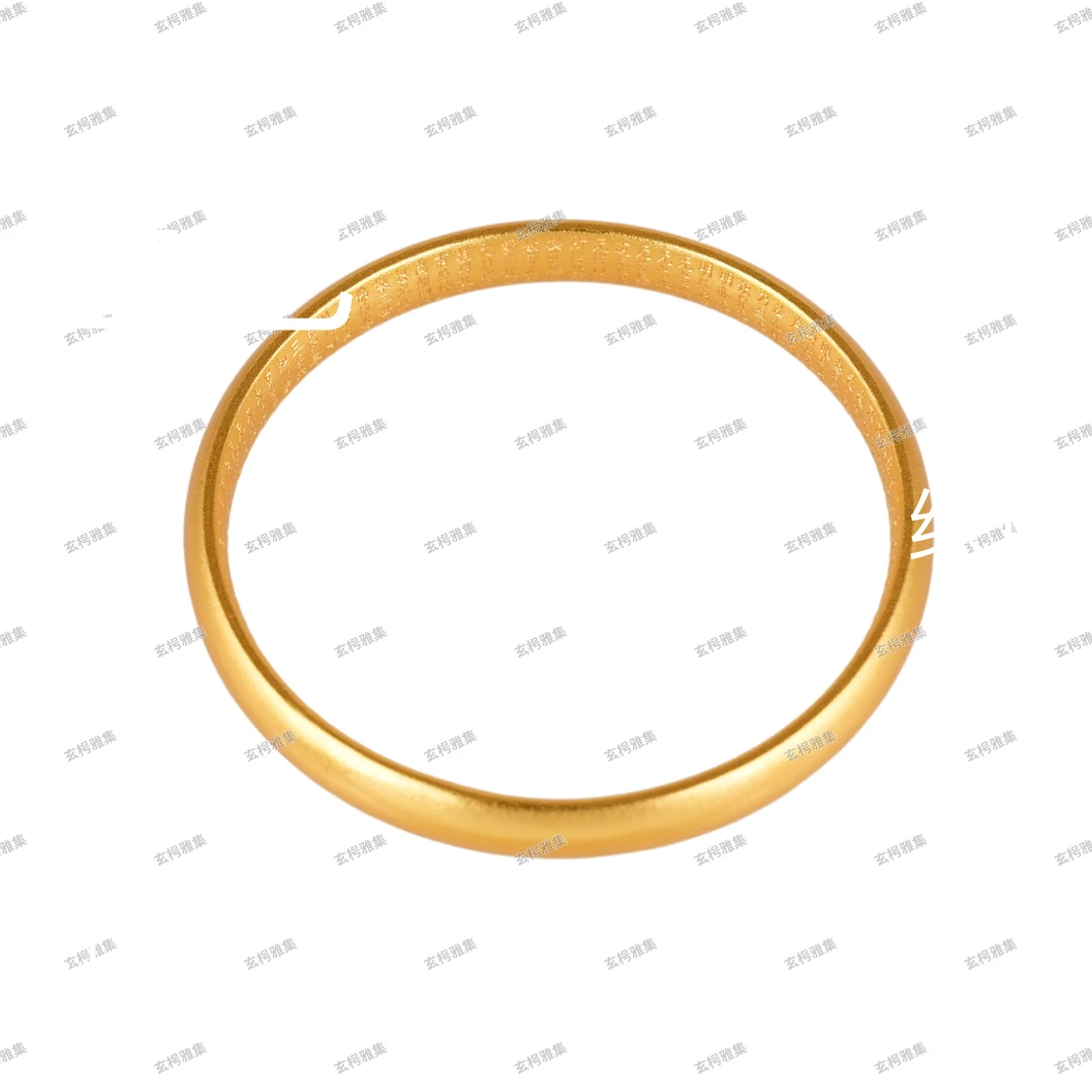 手镯 手镯 S0025古法心经手镯镀K金