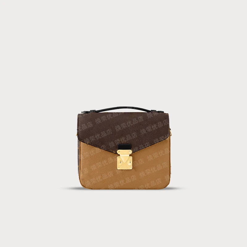 2025【邮差拼色/25cm】刚五金时尚女包