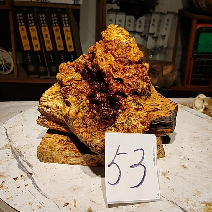 松木虎53号北沉香琥珀木天然造型