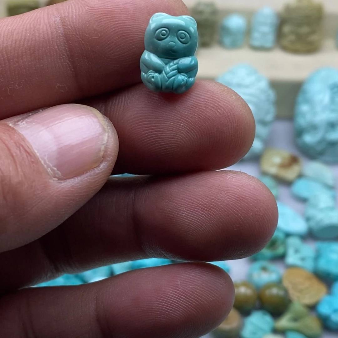 绿松石未镶嵌珠宝半成品