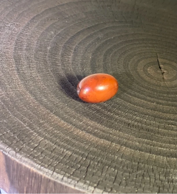 旧藏橘皮风化古珠蜡枣珠