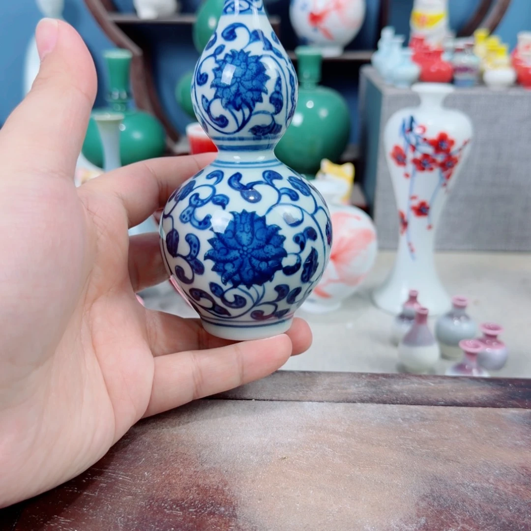 陶瓷手工小花器摆件