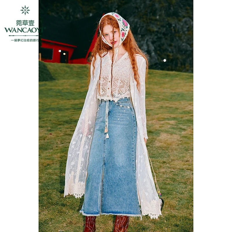 菀壹新款针织休闲百搭复古薄款连帽宽松连衣裙Q02811529