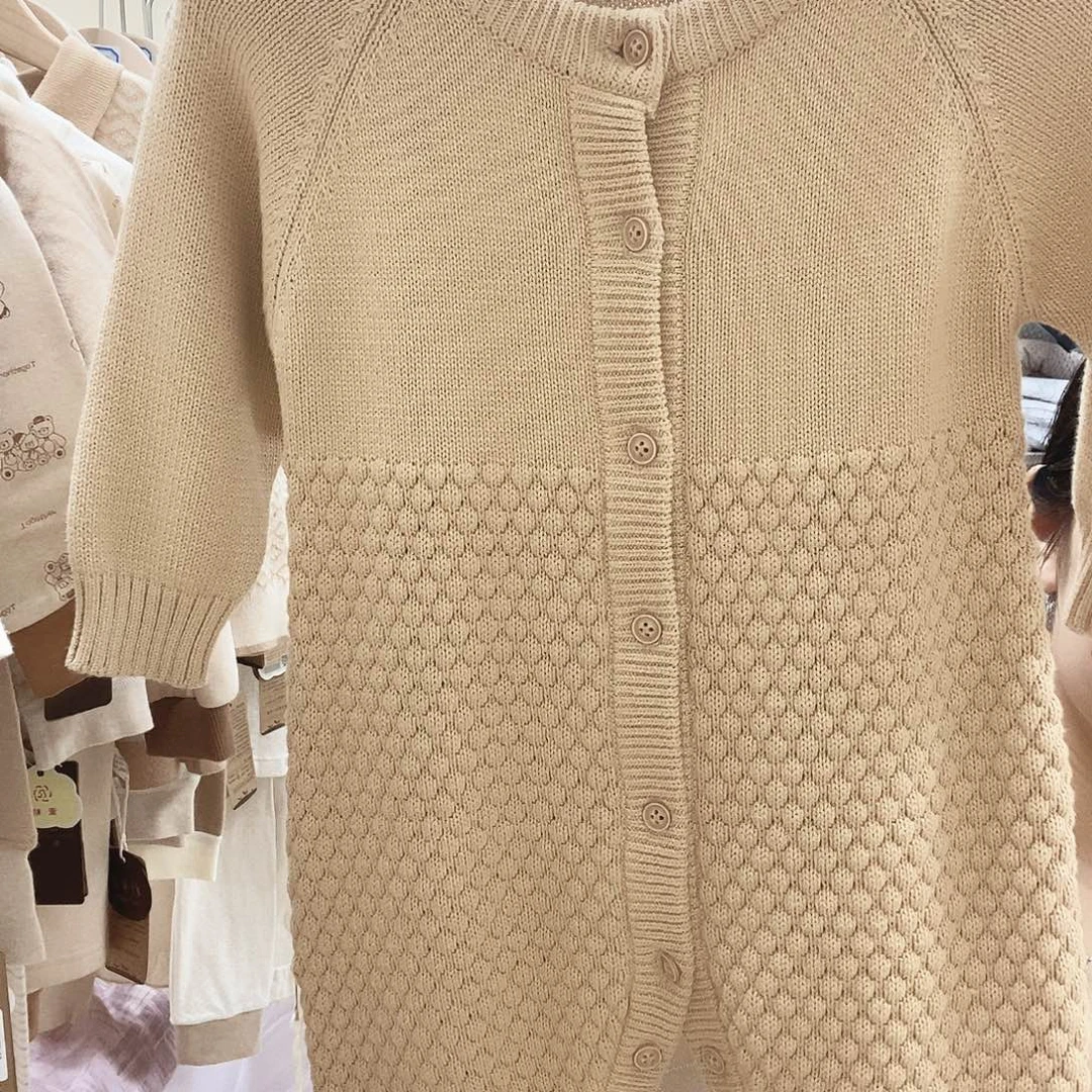 sj05 73加厚菠萝扣连体针织