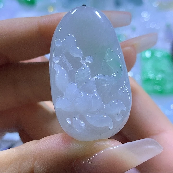 翡翠未镶嵌颈饰天然翡翠A货吊坠