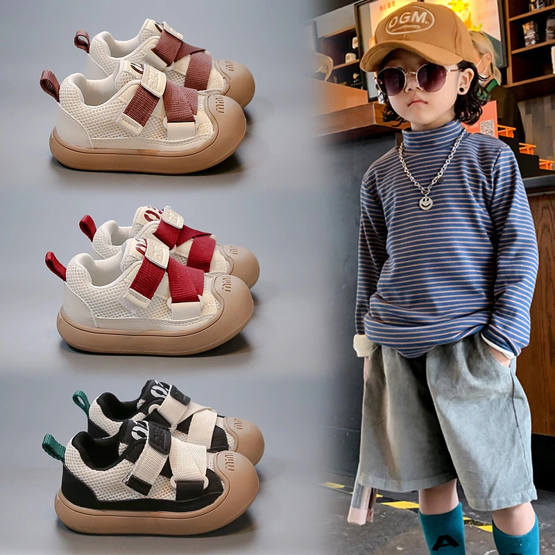 2025年春秋季新款百搭女童运动鞋鞋子网面透气老爹鞋学生小童鞋子