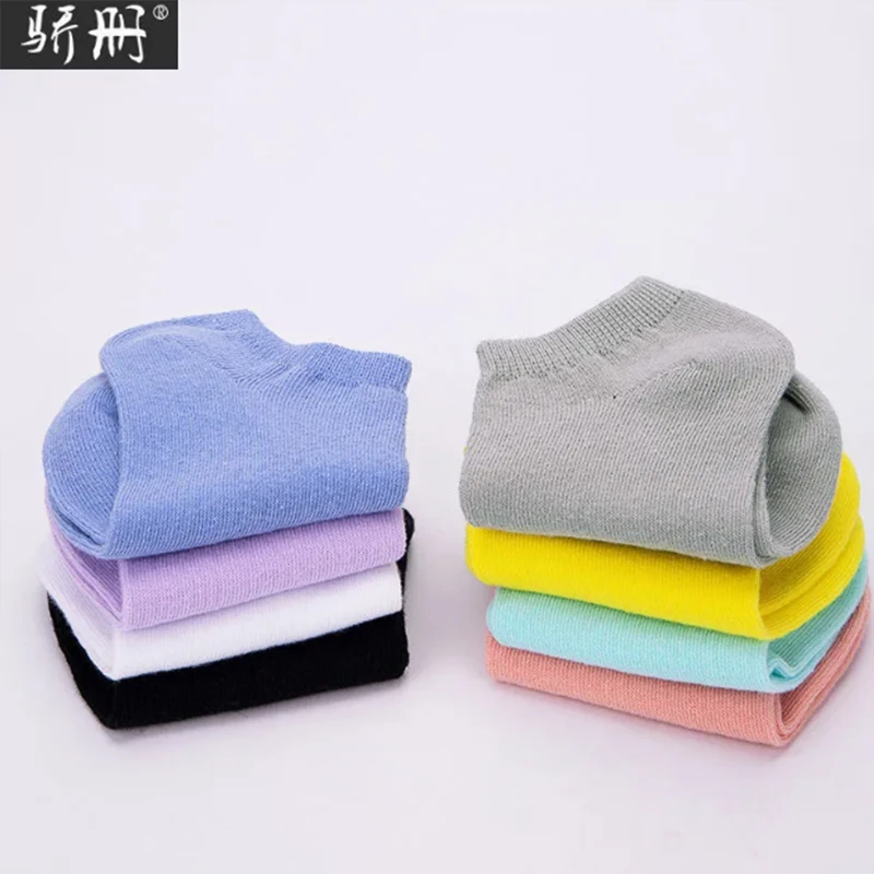 平纹女船袜薄款透气5双