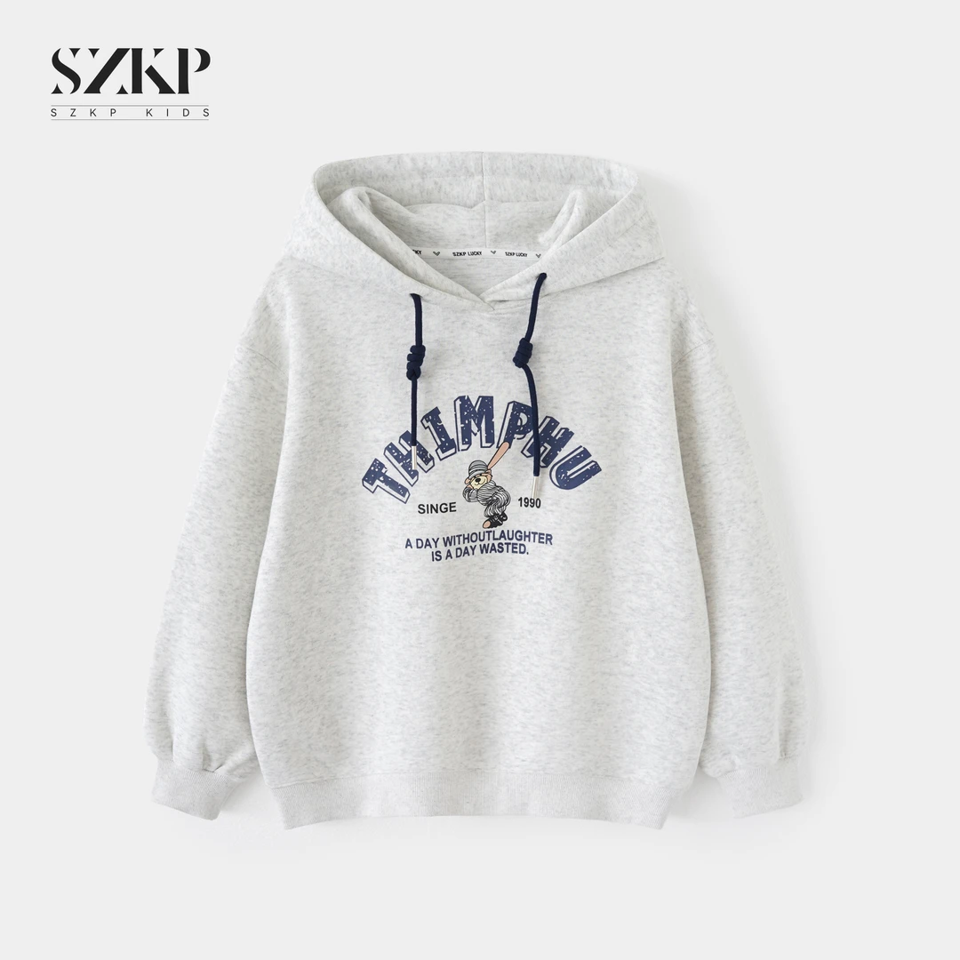 SZKP秋季新款女童装连帽上衣中大童休闲洋气儿童卫衣BGYQ552630