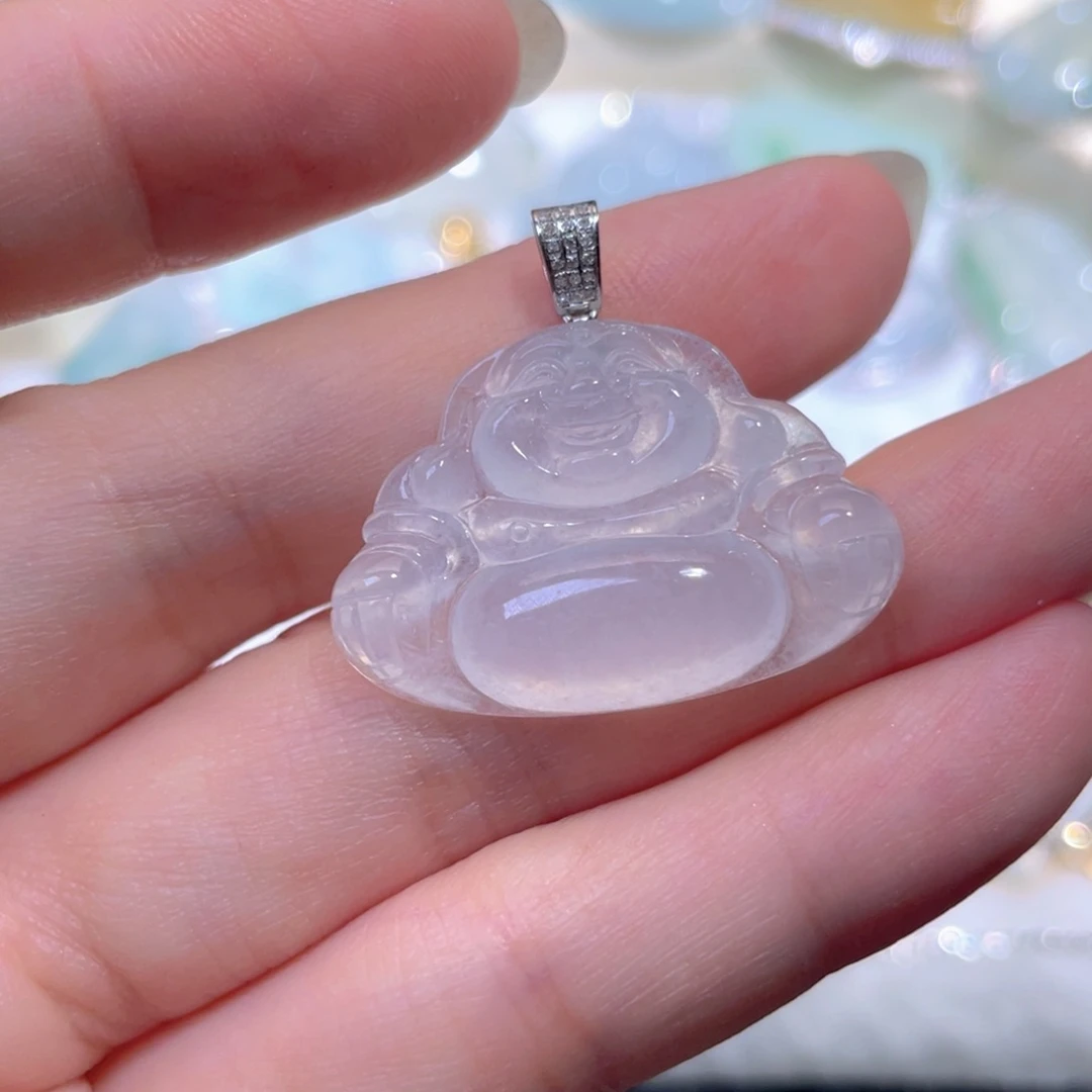 翡翠18K金镶嵌颈饰翡翠