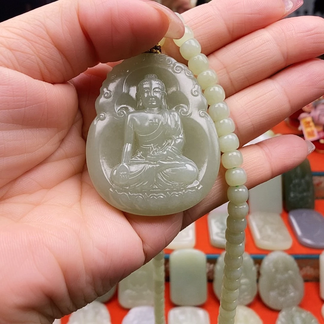 颈饰未镶嵌和田玉嗯****)