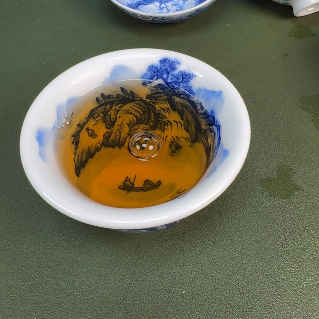 陶瓷景德镇纯手绘茶具圆圆234