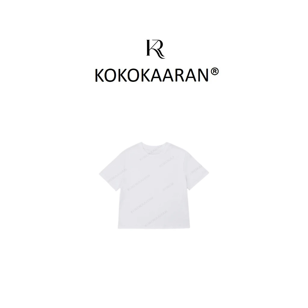 kokokaaran/可可咔伦100棉新款简约修身圆领短袖T恤SH250069