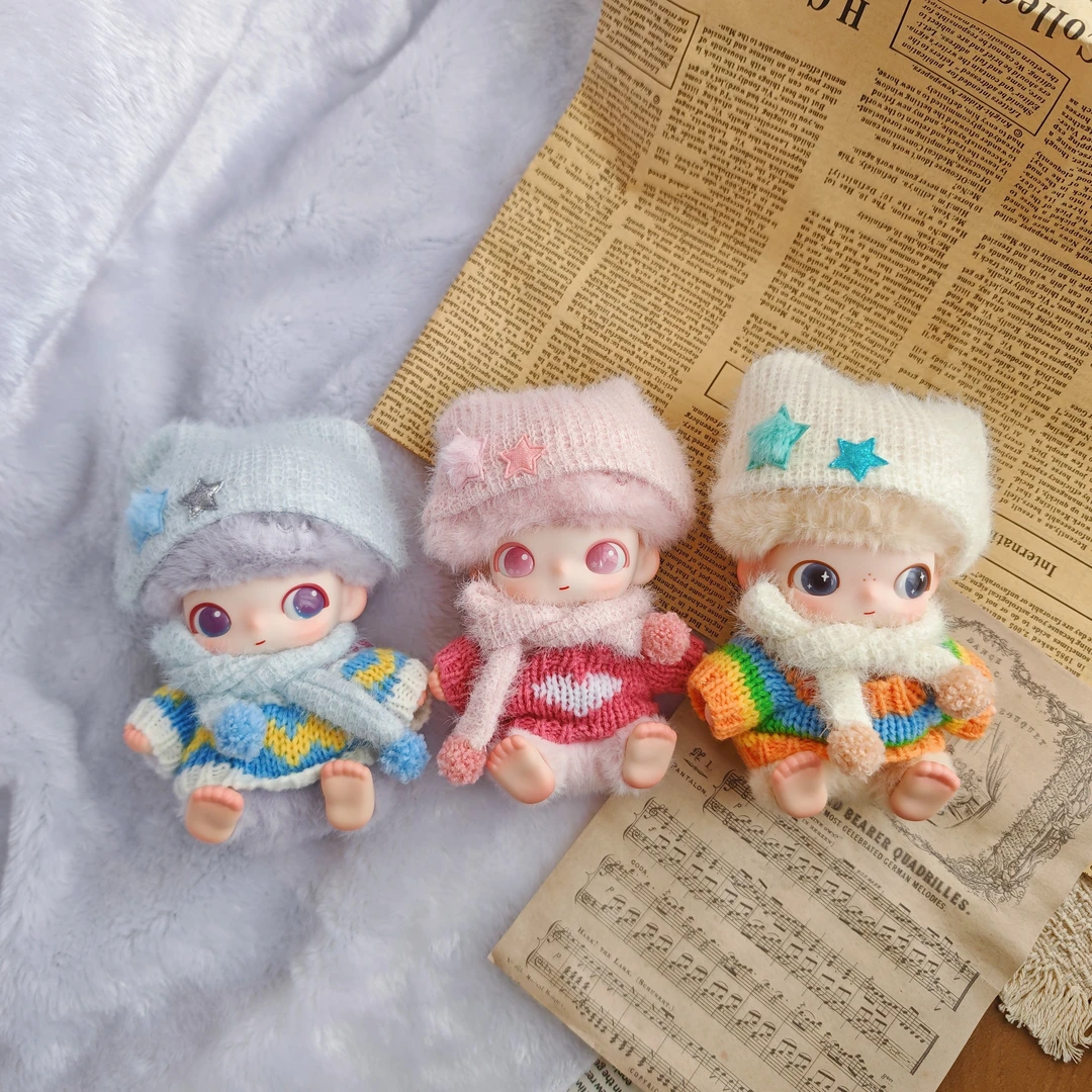 【迪moo新生日记系列】帽子围巾毛衣套装娃衣着替（不含娃）