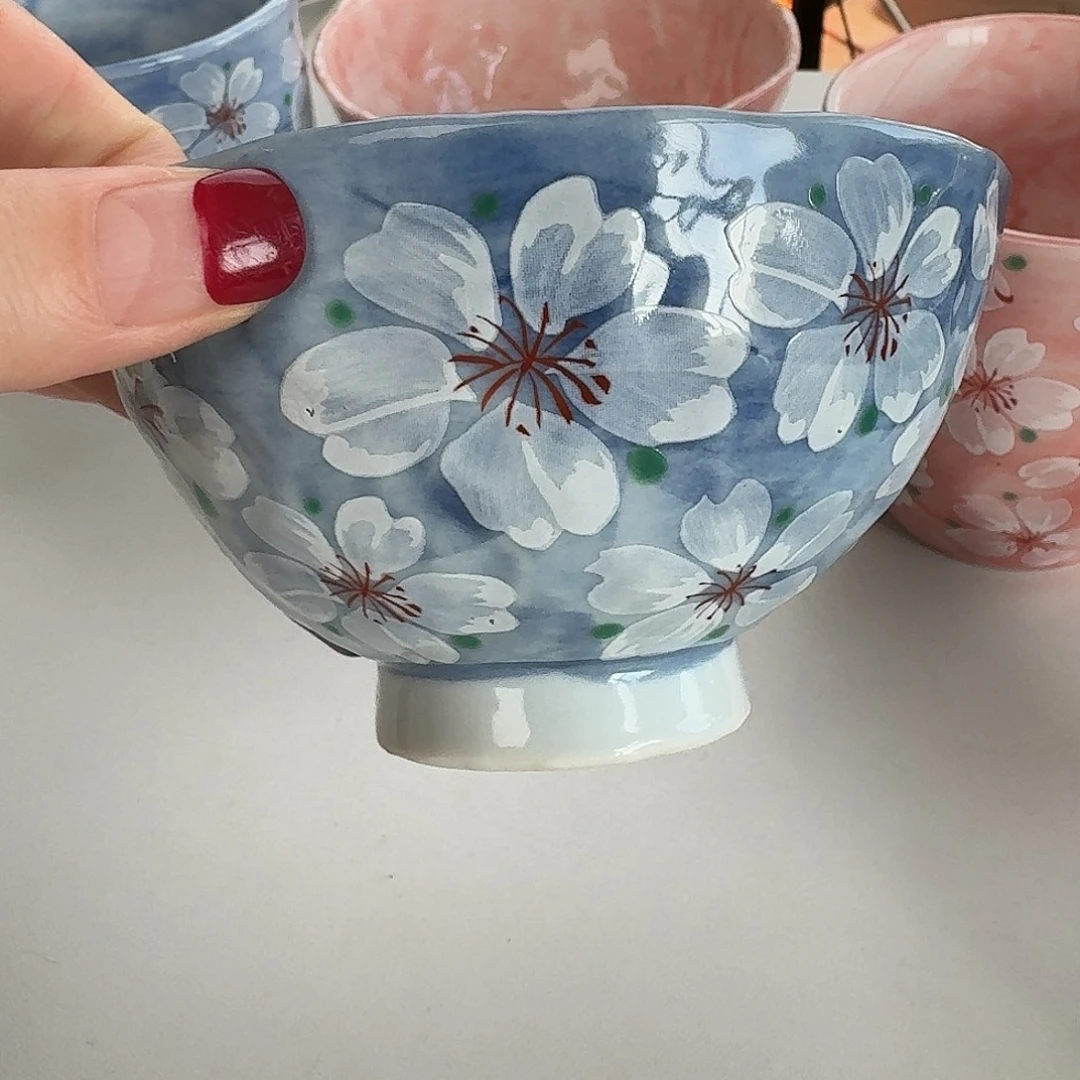 瓷片手作➕手绘，11厘米饭碗