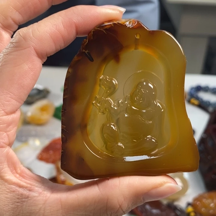 玛瑙/玉髓吊坠(不含链)未镶嵌