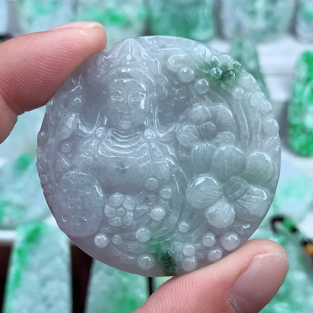 翡翠未镶嵌颈饰翡翠吊坠