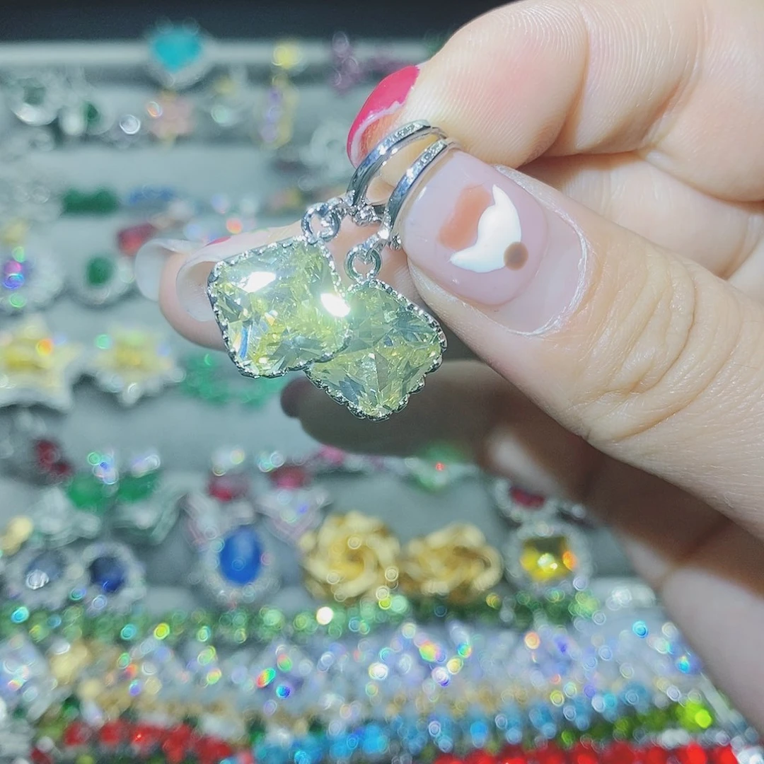 【闪购商品】托帕石耳饰银S925镶嵌