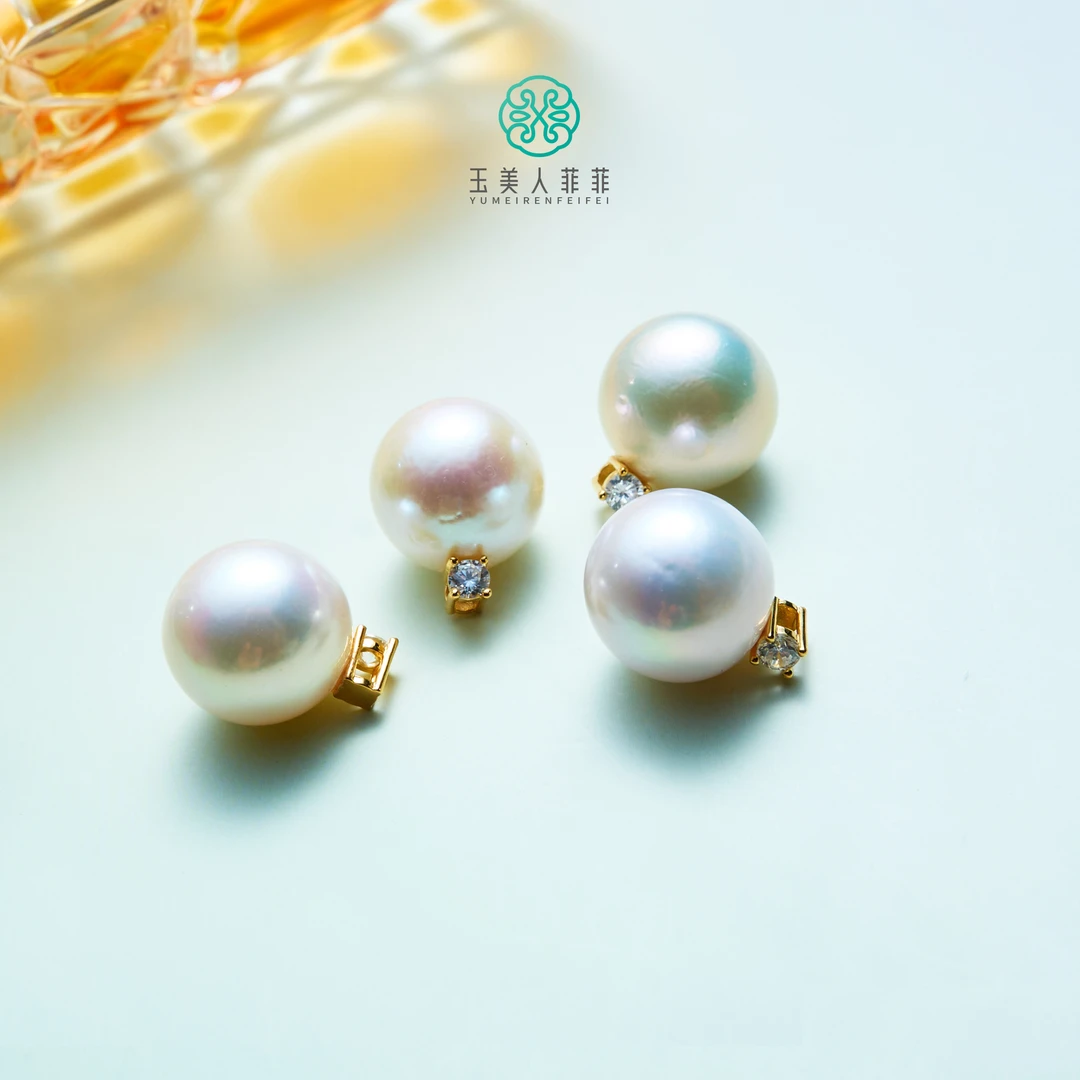 石惑珠宝^珍珠吊坠约13mm^多样性发一
