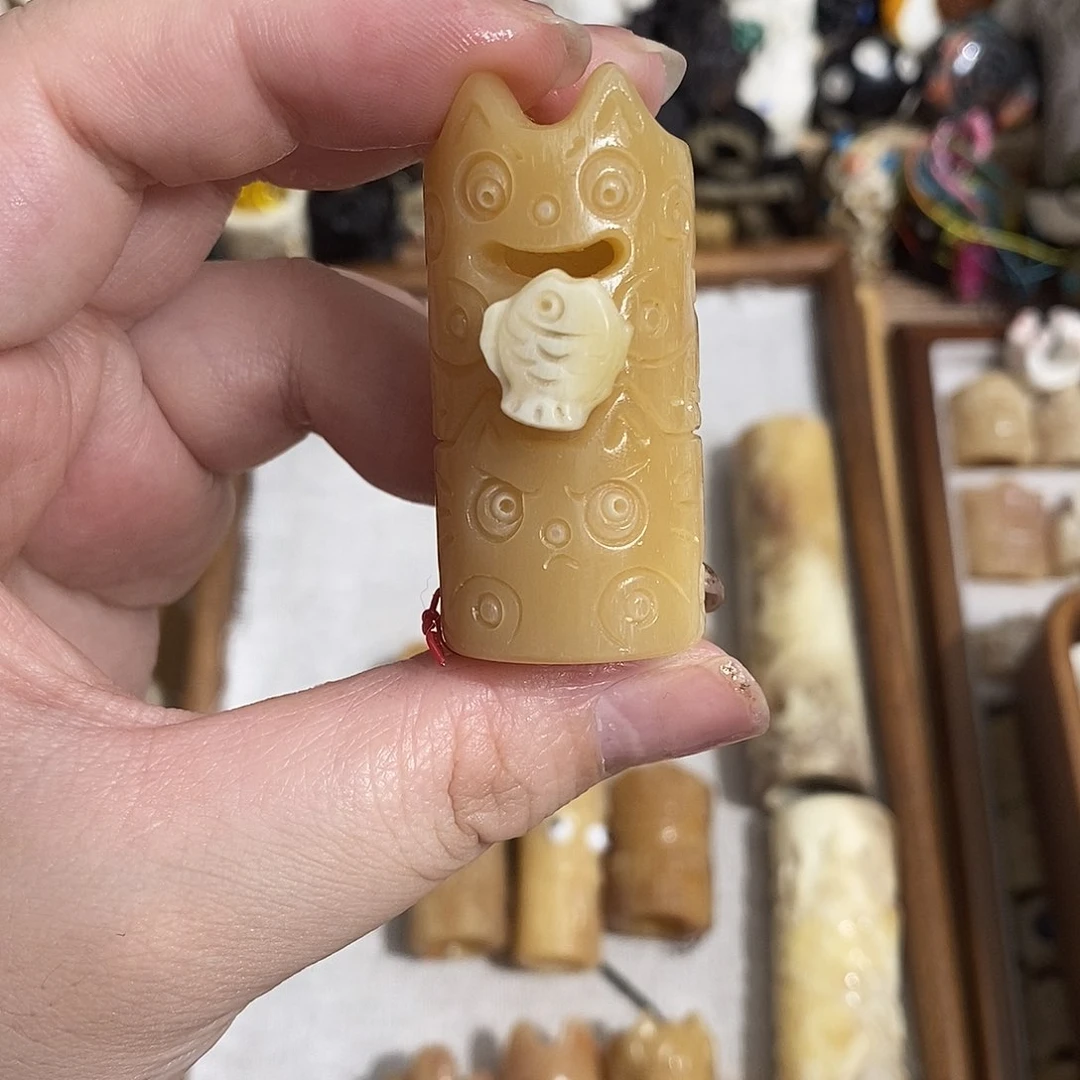 把件鹿骨M10小猫叠叠乐骨笛23.8不退换