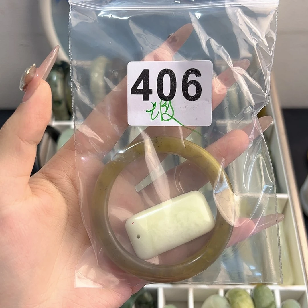 蛇纹石玉未镶嵌手镯你***