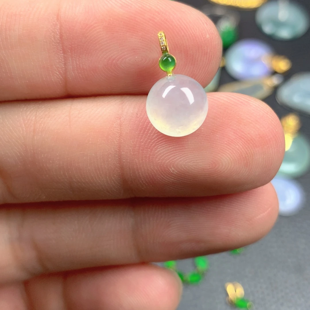 【闪购商品】翡翠18K金镶嵌颈饰翡翠