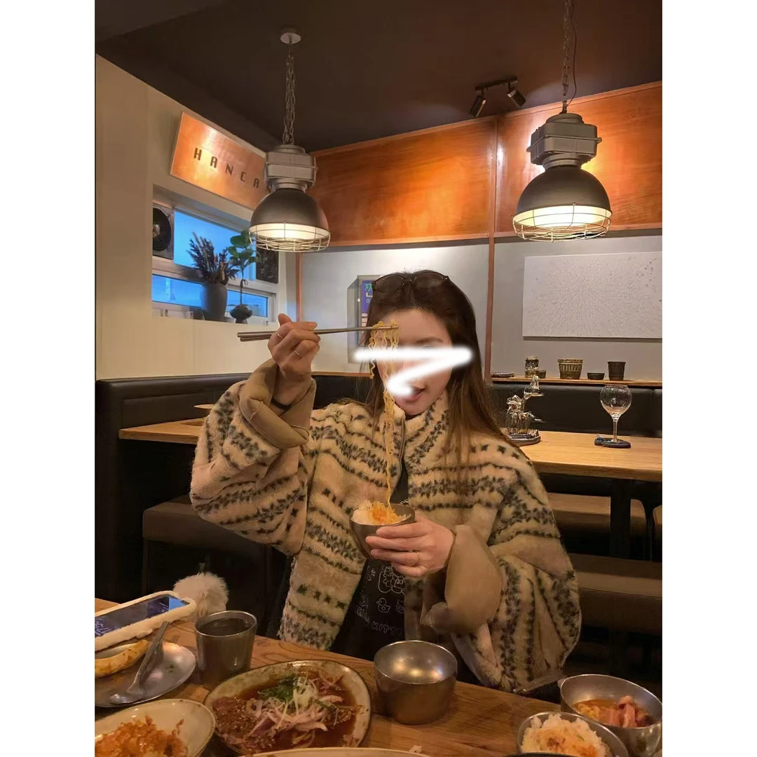 【舒暖大地】2025秋冬韩系加厚保暖懒风外套女宽松百搭休闲设计感女