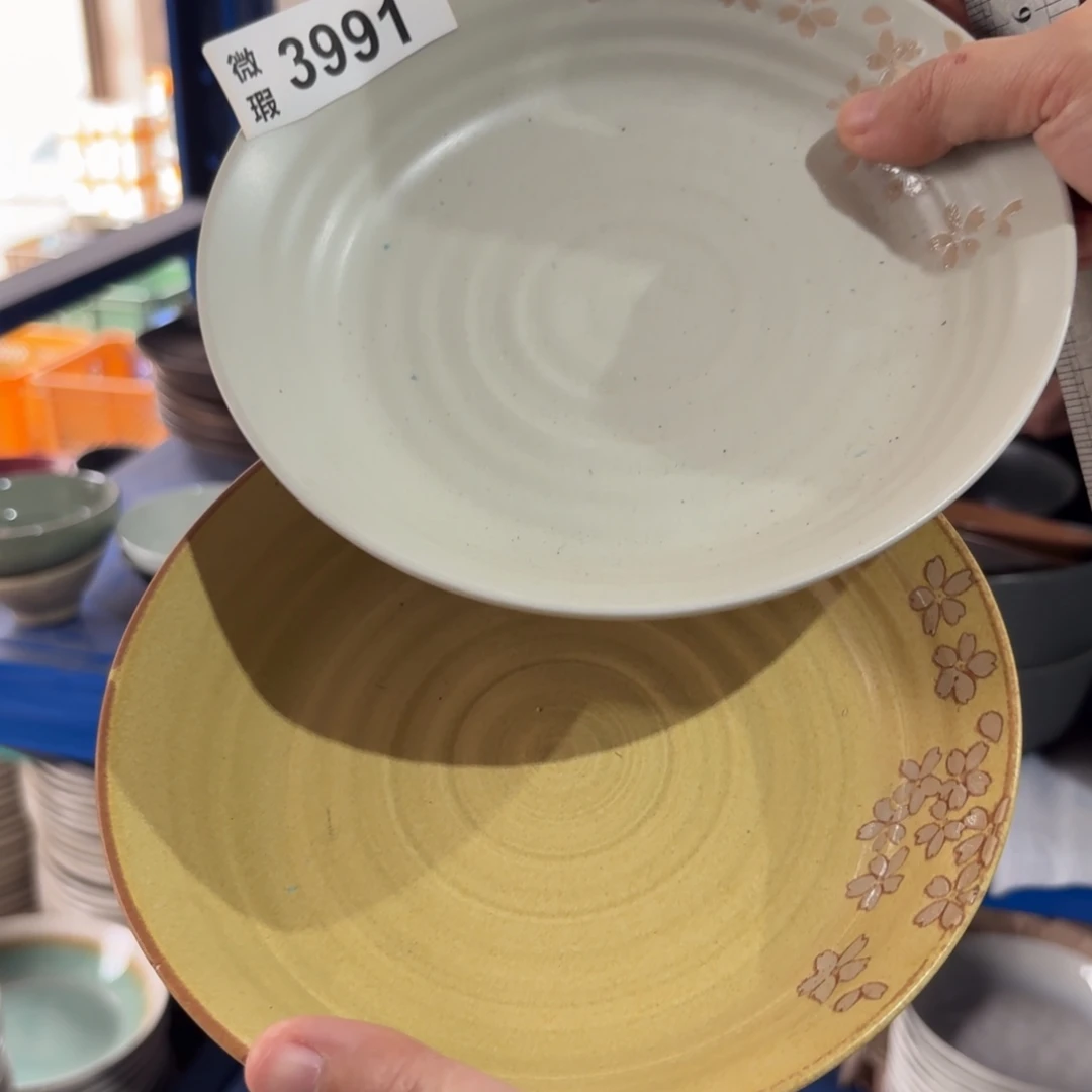 陶瓷3991 微瑕陶瓷餐具2个