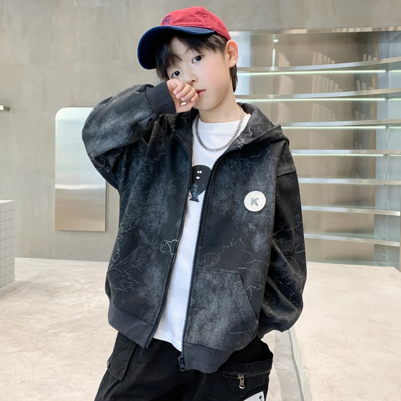 男童外套春秋款2025新款秋季大儿童秋装男孩炸街棒球服秋季上衣潮