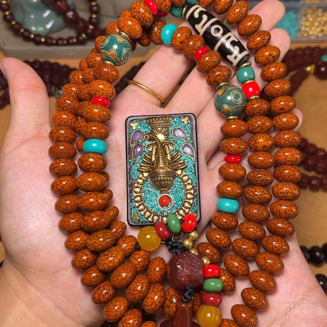 勿***扰吊坠金刚菩提星月脖挂11