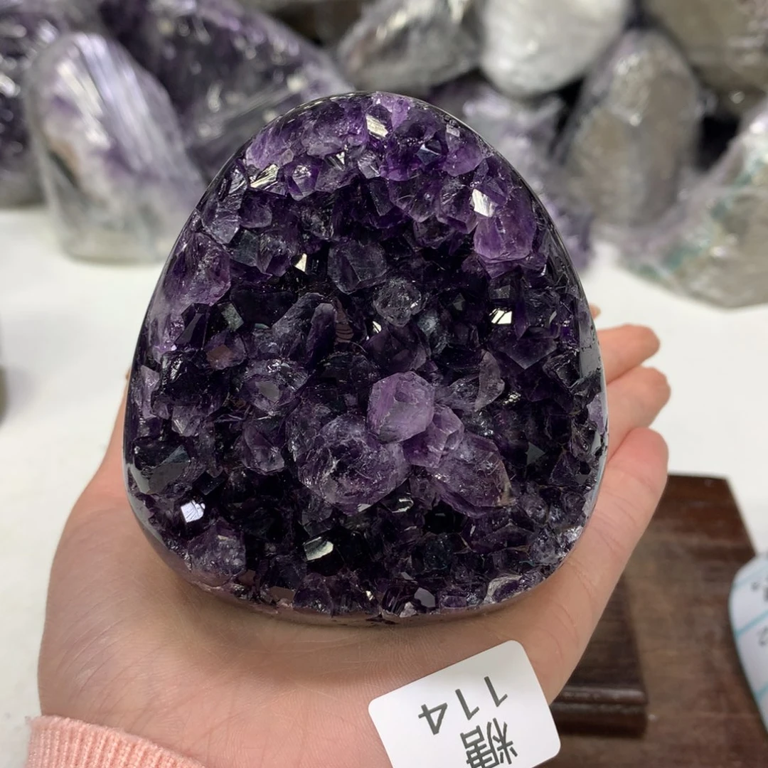 紫晶摆件未镶嵌水晶