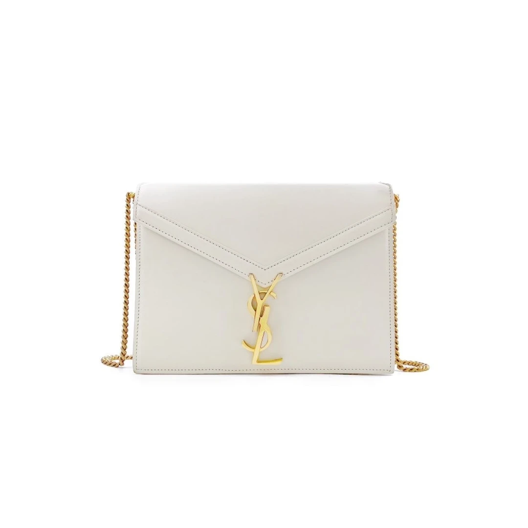 95新 YSL/圣罗兰 白金链条包