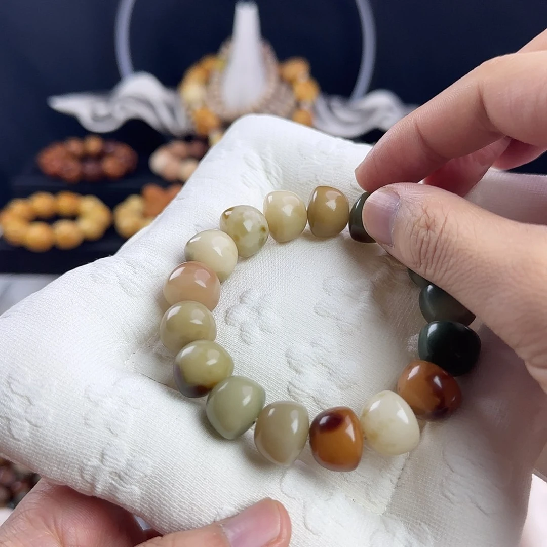 菩提根/象牙果手串卡15飘花大碗1条