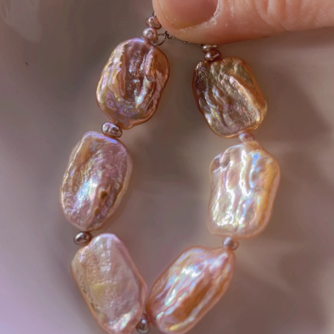 淡水珍珠手绳合金