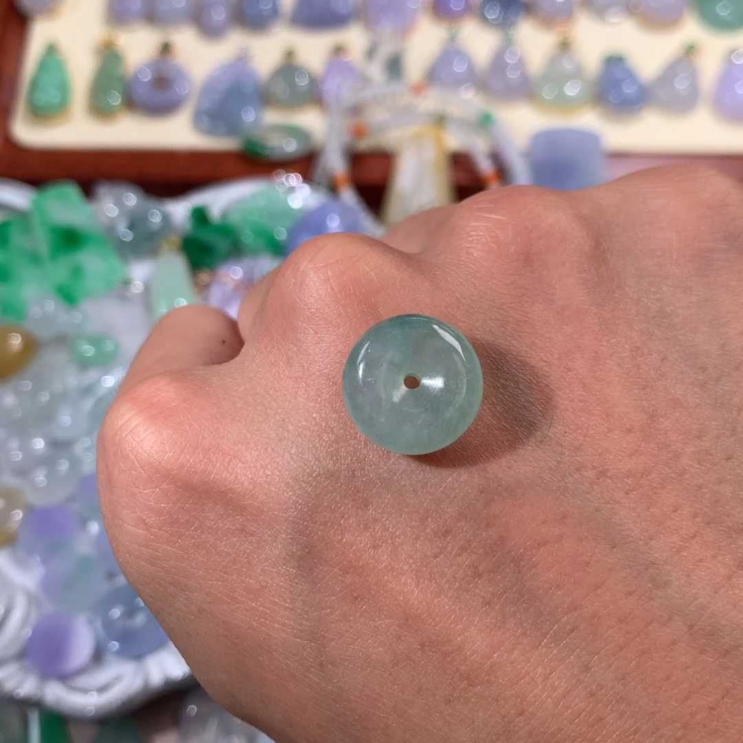 翡翠裸石翡翠平安扣