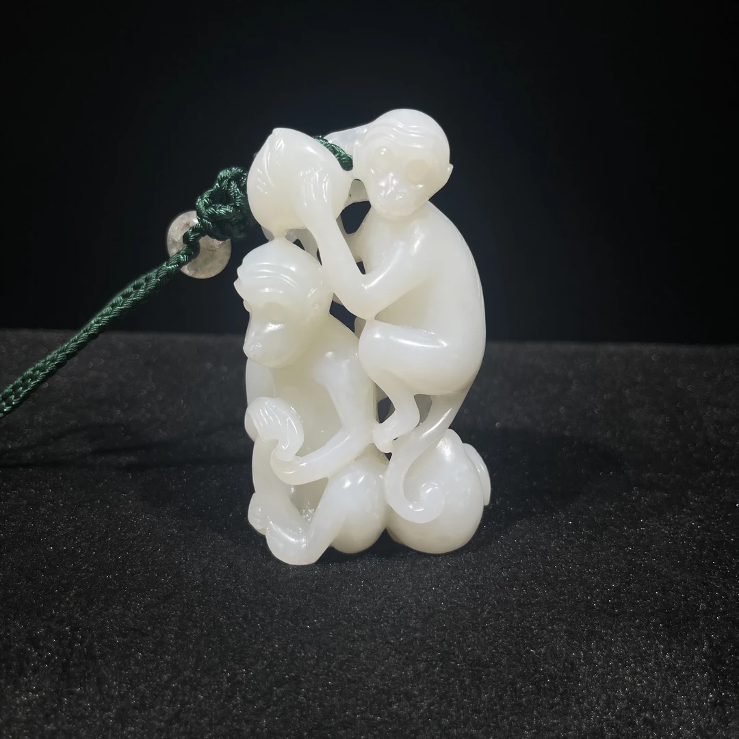 和田玉灵猴献寿2507310001