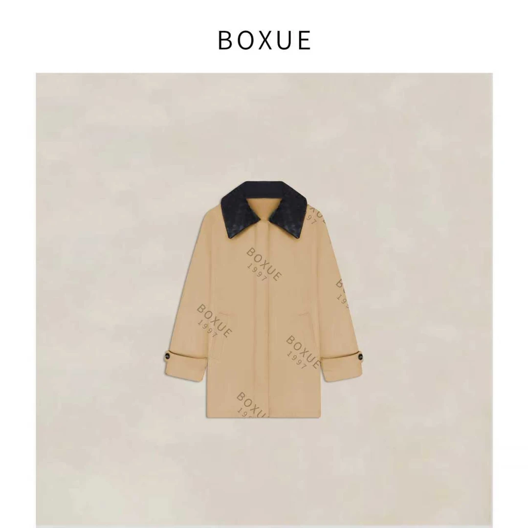 BOXUE“独白”2025秋季琥珀流光风衣 外套#250730W3194