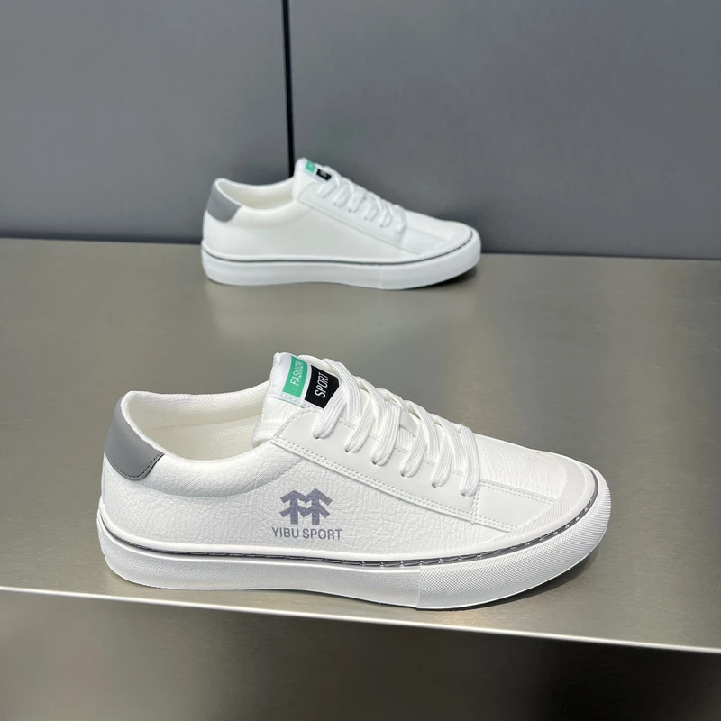 DJ68-633秋季新款韩版低帮男鞋皮面舒适百搭休闲鞋男士板鞋