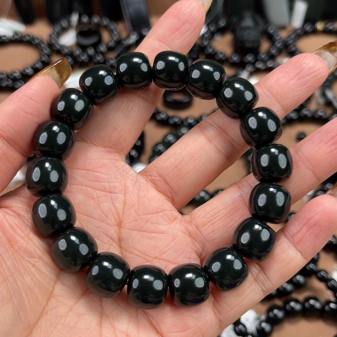 浮***生和田玉未镶嵌手串13