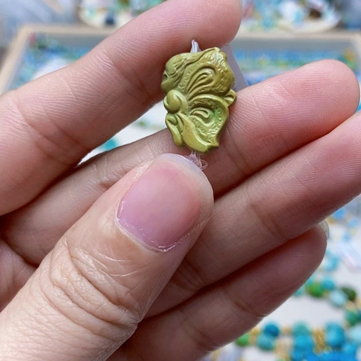 绿松石未镶嵌挂件23