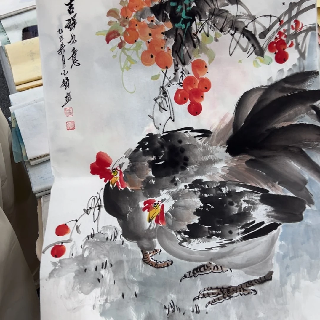 国画纯手绘字画宣纸