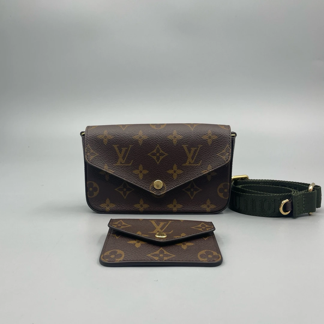 95新 LouisVuitton/路易威登 新款老花三合一20年尺寸17*10 A3759