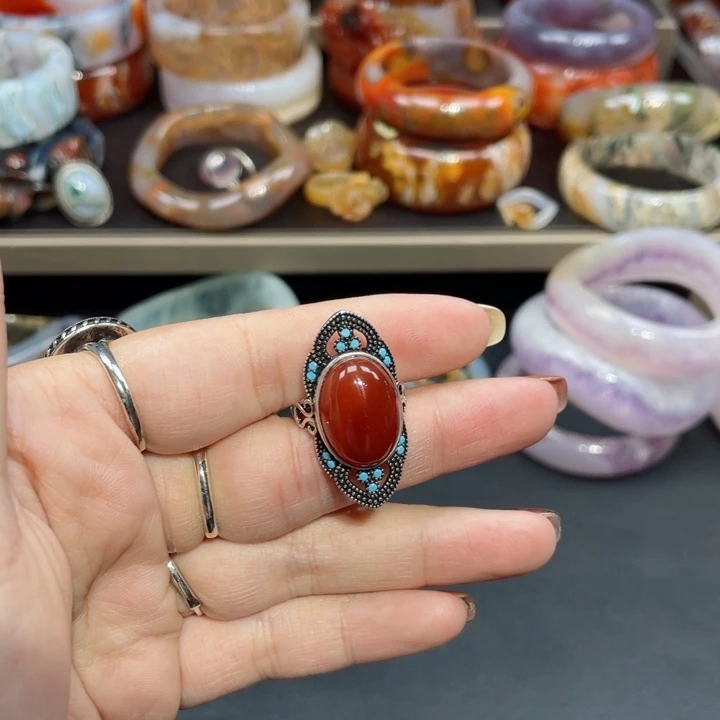 【闪购商品】未镶嵌戒指玛瑙/玉髓